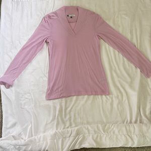 AUTHENTIC Ibex Tarrah long sleeved pink top size M EUC